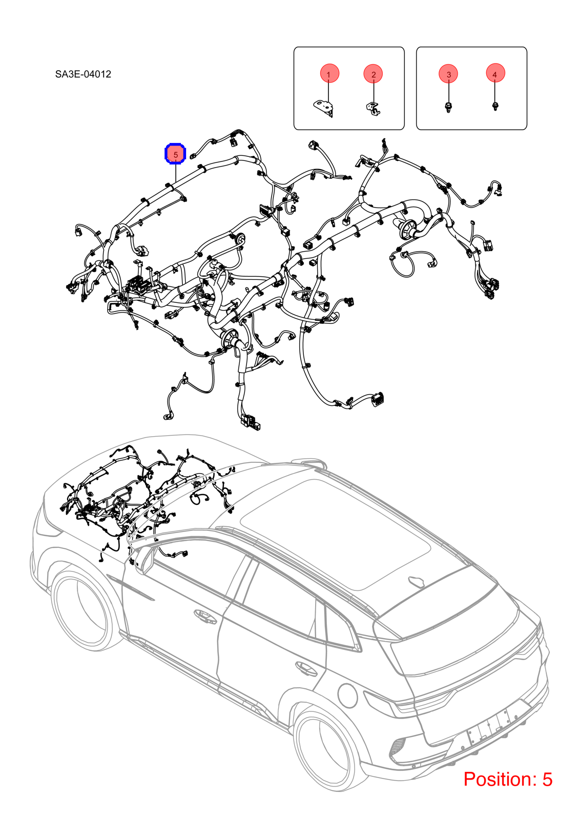 BYD Engine compartment wiring harness OEM 1379059500 SA3EF4011100B FOR Song 1379059500-BYD_OEM