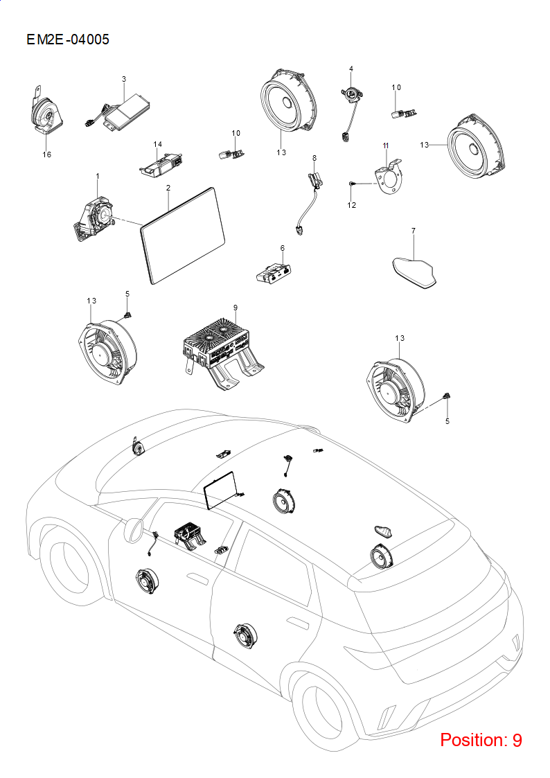 BYD Multimedia player OEM 1379086200 EM2ECA7910200AH FOR Dolphin 1379086200-BYD_OEM