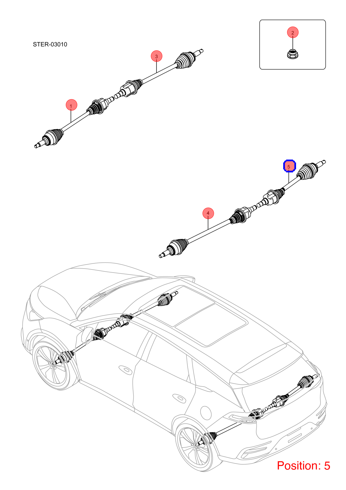 BYD Axle Shaft OEM 1381252000 STES2201020 FOR Tang 1381252000-BYD_OEM