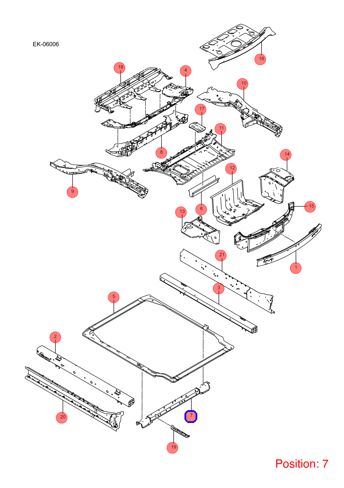 BYD Floor beam OEM 1381888500 EB510131077 FOR Seal 1381888500-BYD_OEM