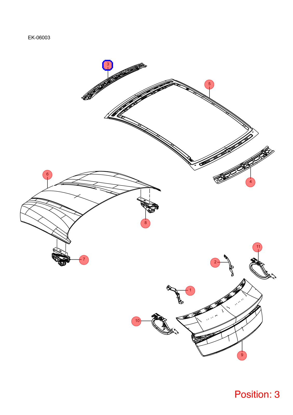 BYD Roof beam OEM 1381892800 EKEA5701211Q77 FOR Seal 1381892800-BYD_OEM