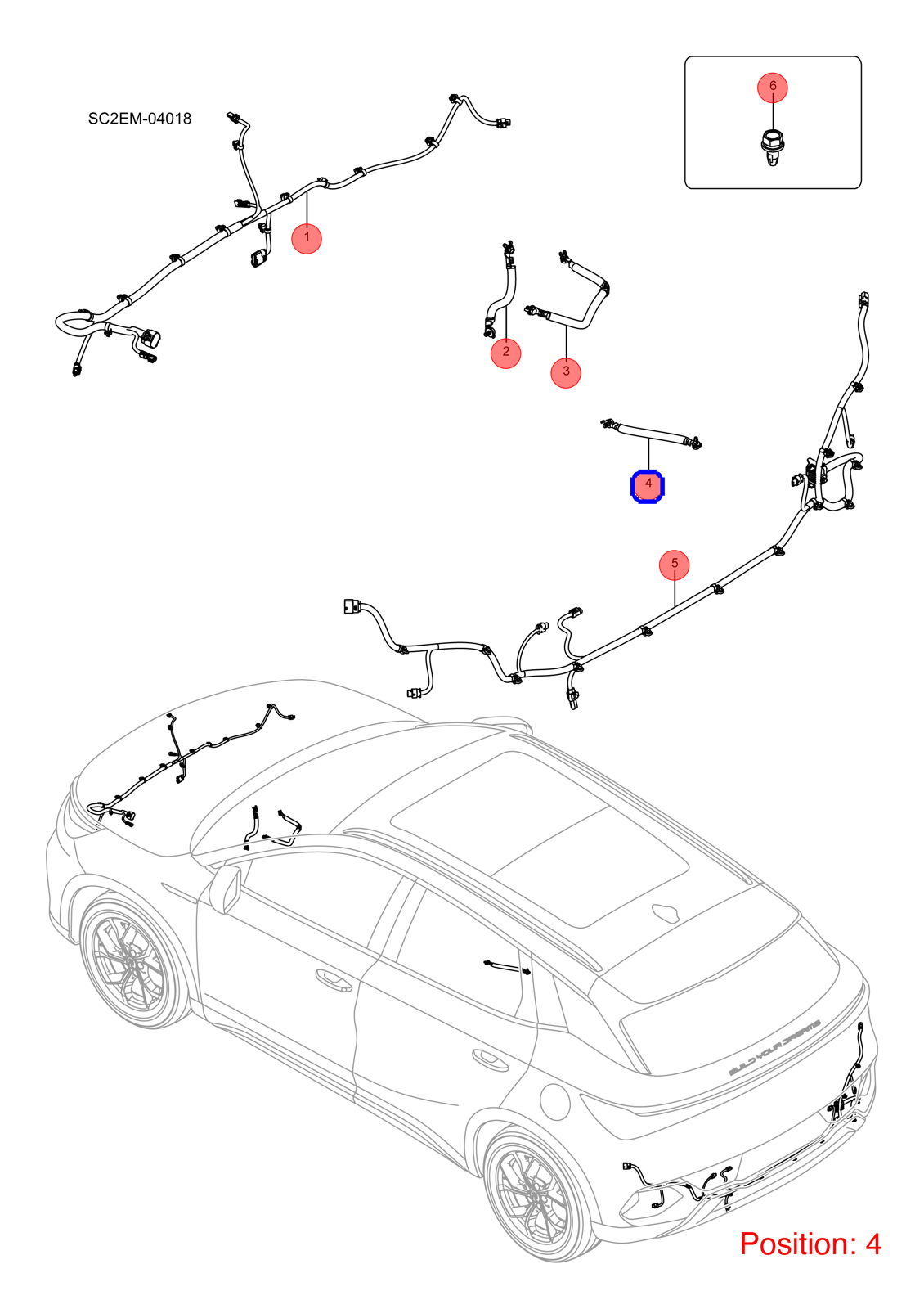 BYD Negative wire OEM 1382575300 SC2E4002922A FOR Atto3 Yuan 1382575300-BYD_OEM