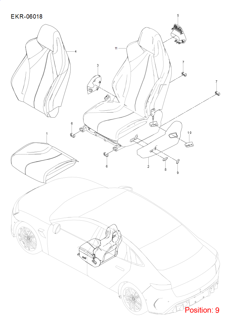 BYD Seat adjustment switch OEM 1383532000 EKEA3743712 FOR Seal 1383532000-BYD_OEM