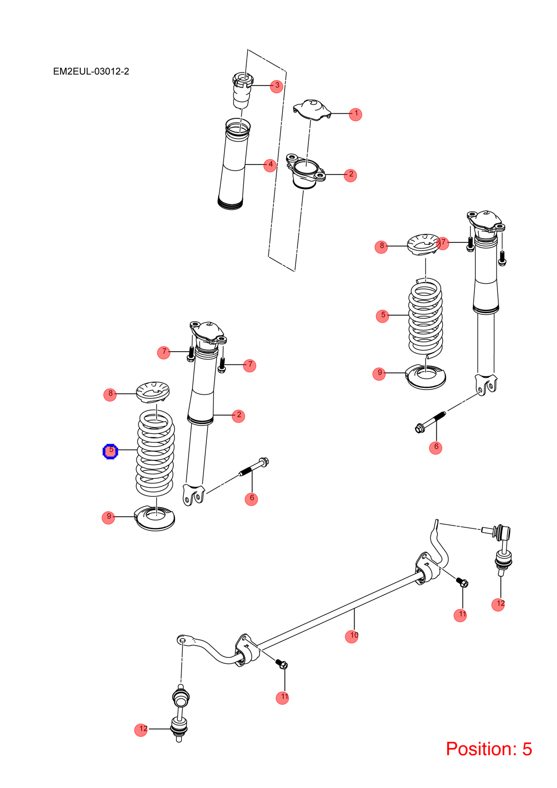 BYD Shock absorber spring OEM 1387422200 EM2EFB2911111 FOR Dolphin 1387422200-BYD_OEM