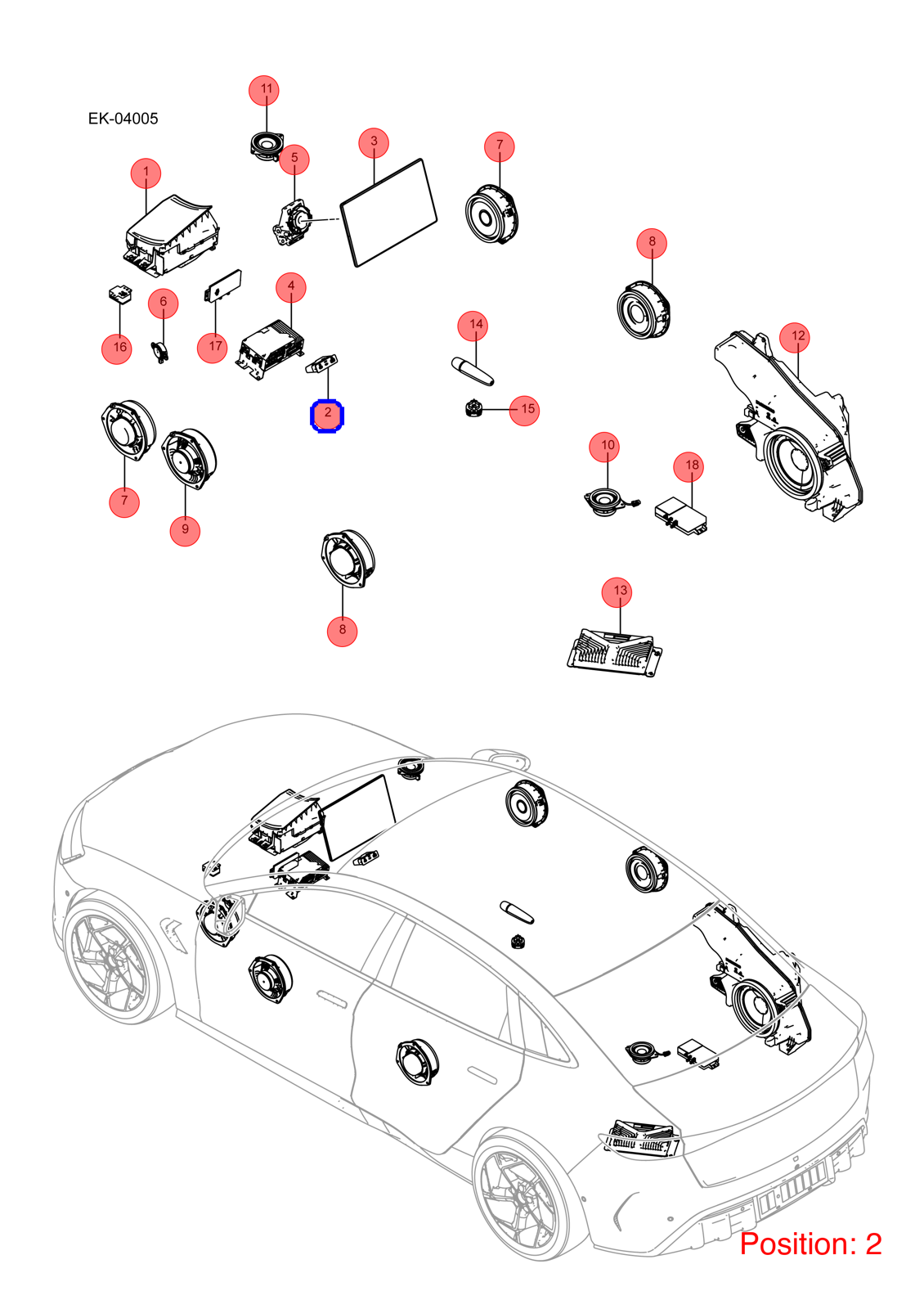 BYD USB port OEM 1390363100 EKEA7922010B FOR Seal 1390363100-BYD_OEM