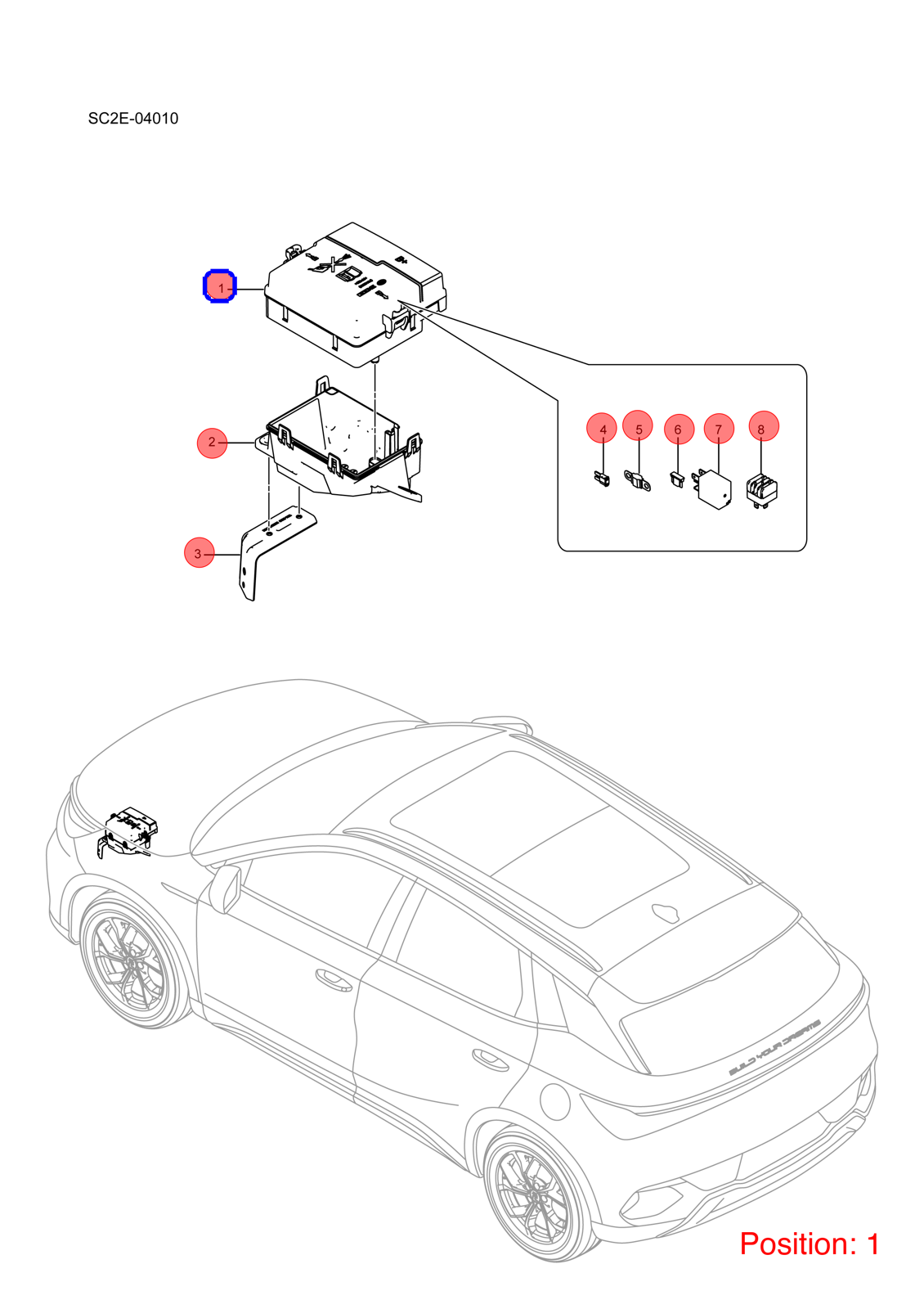BYD Power distribution box OEM 1392619400 SC2E3722500Z FOR Atto3 Yuan 1392619400-BYD_OEM