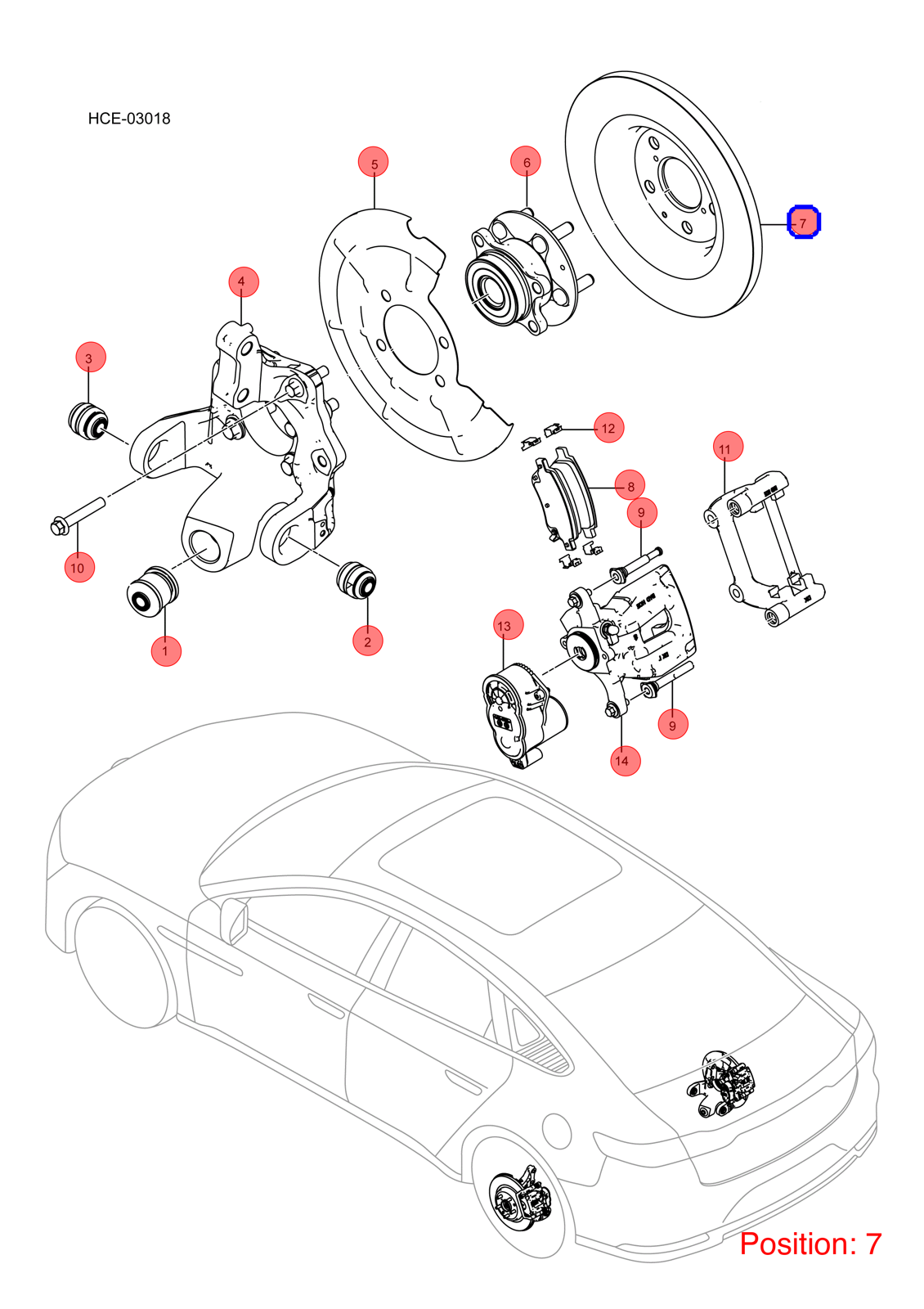 BYD Brake disc OEM 1393448800 HCEM3502111S FOR Han 1393448800-BYD_OEM