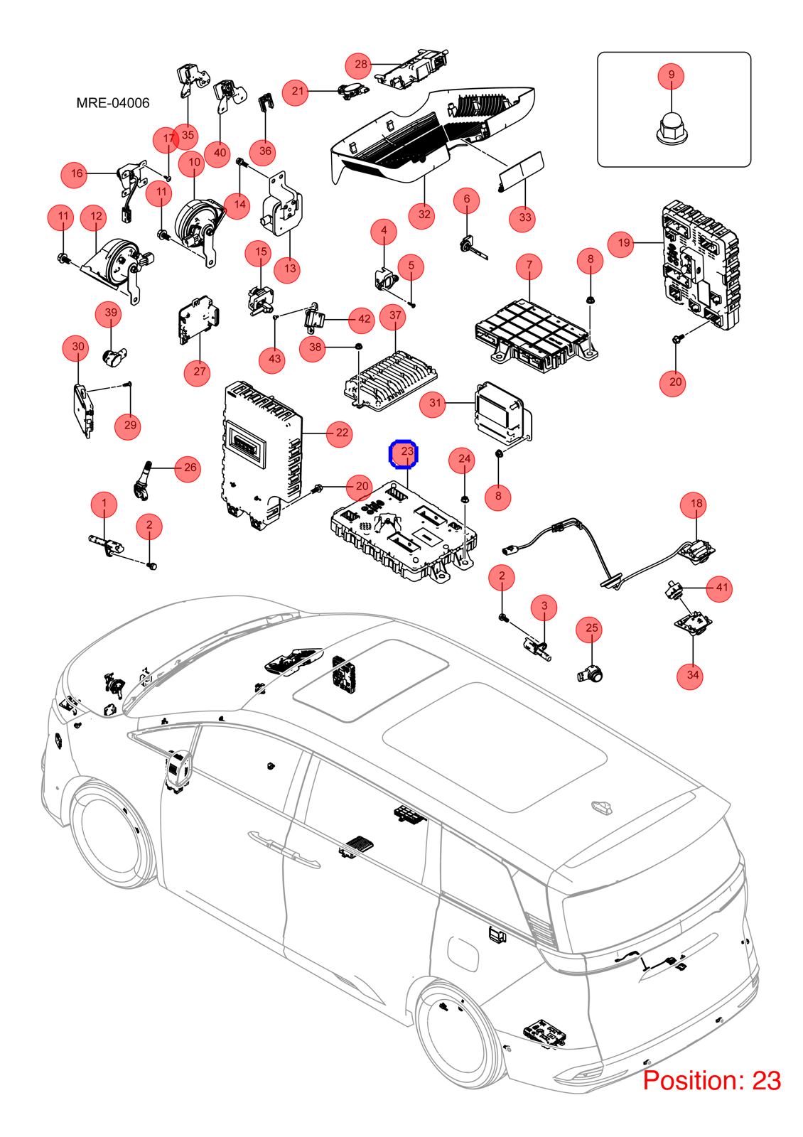 BYD Body Control Module OEM 1394890900 MREC3622400DD1 FOR DENZA 1394890900-BYD_OEM