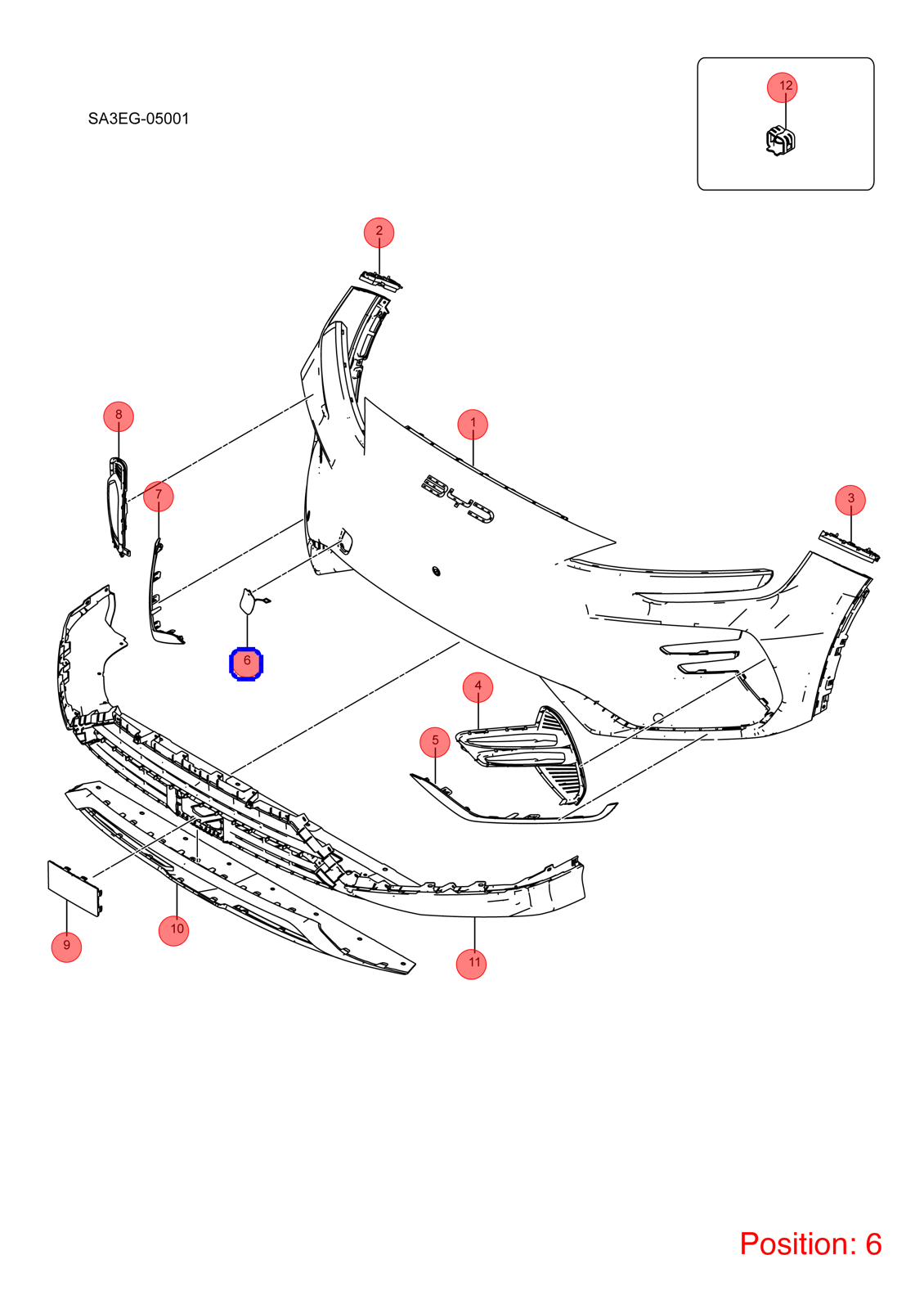 BYD Towing Eye Cover OEM 1396428400 SA3EF2803741 FOR Song 1396428400-BYD_OEM