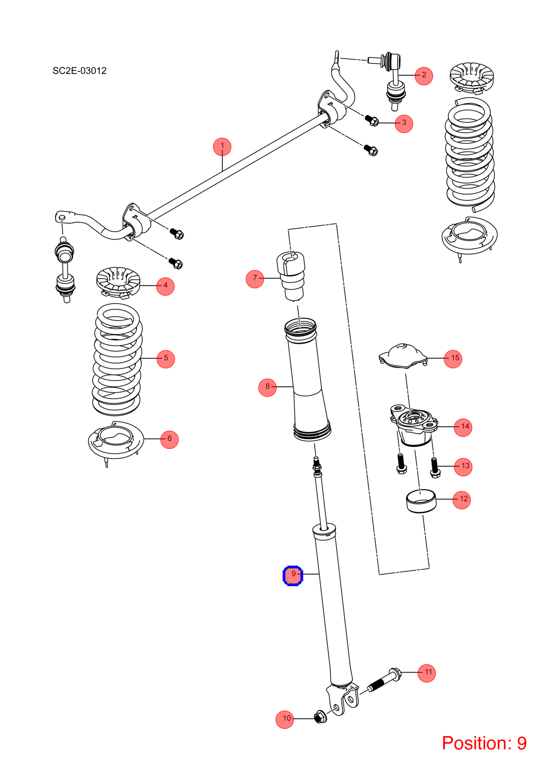 BYD Shock absorber OEM 1405136300 SC2EE2915800D1 FOR Atto3 Yuan 1405136300-BYD_OEM