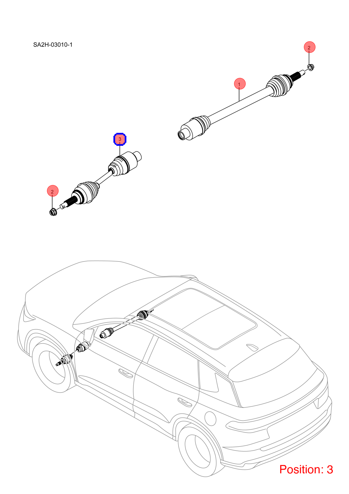 BYD Axle Shaft OEM 1408990800 SA2HG2203010B FOR Song 1408990800-BYD_OEM