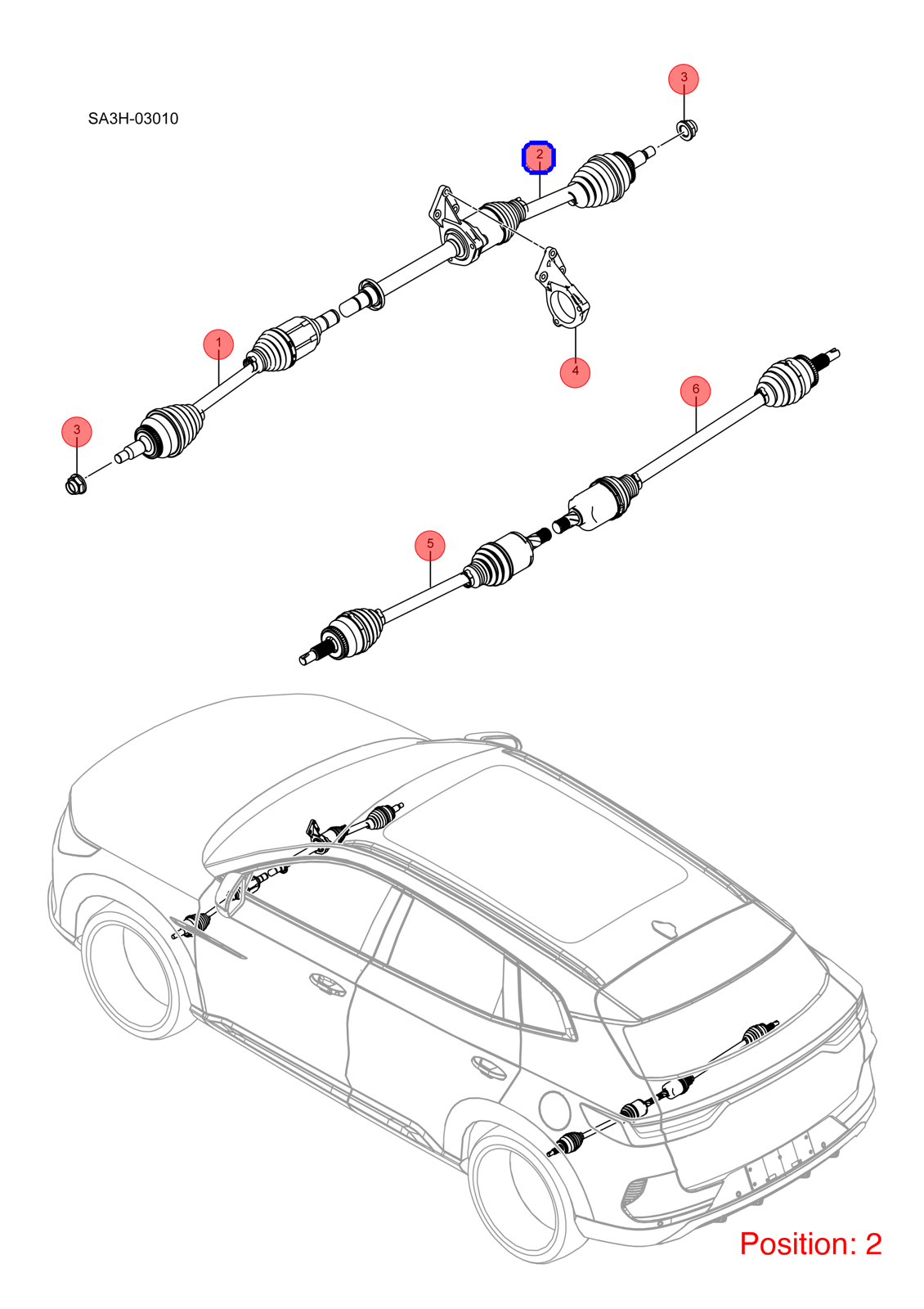 BYD Axle Shaft OEM 1408992800 SA3HE2203020B FOR Song 1408992800-BYD_OEM