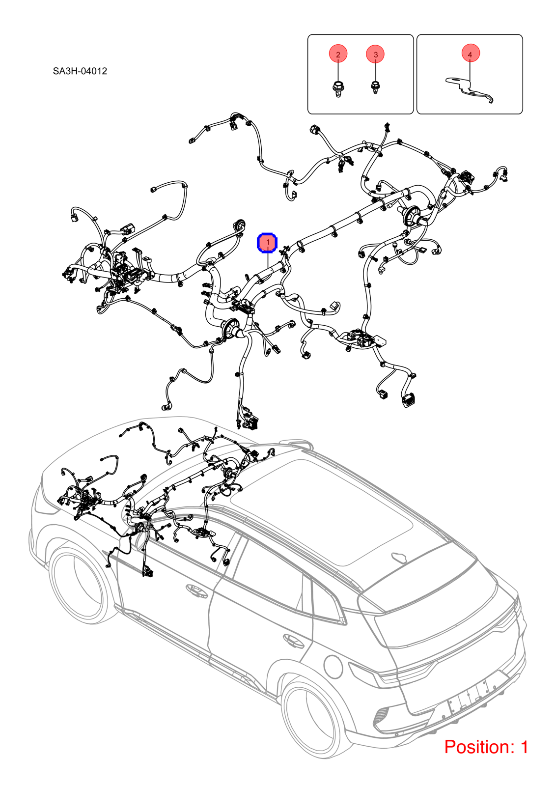 BYD Engine wiring harness OEM 1414219900 SA3HE4011100AF2 FOR Song 1414219900-BYD_OEM