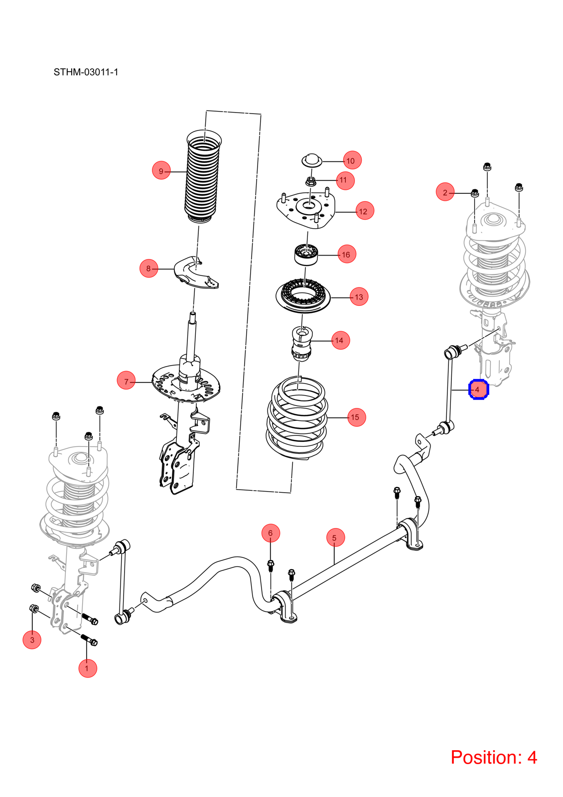 BYD Shock absorber OEM 1417244900 HCEA2905200P FOR Han 1417244900-BYD_OEM