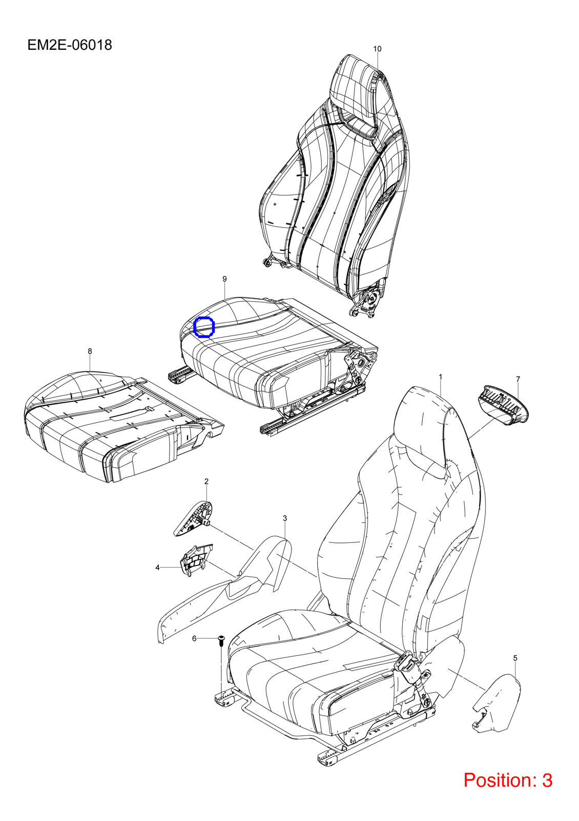 BYD Seat trim panel OEM 1418789800 SC2E6900114 FOR Atto3 Yuan Dolphin 1418789800-BYD_OEM