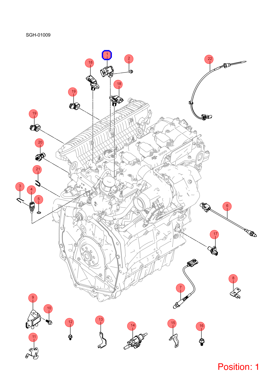 BYD Intake air pressure sensor OEM 1422375900 487ZQD53611500 FOR YANGWANG 1422375900-BYD_OEM