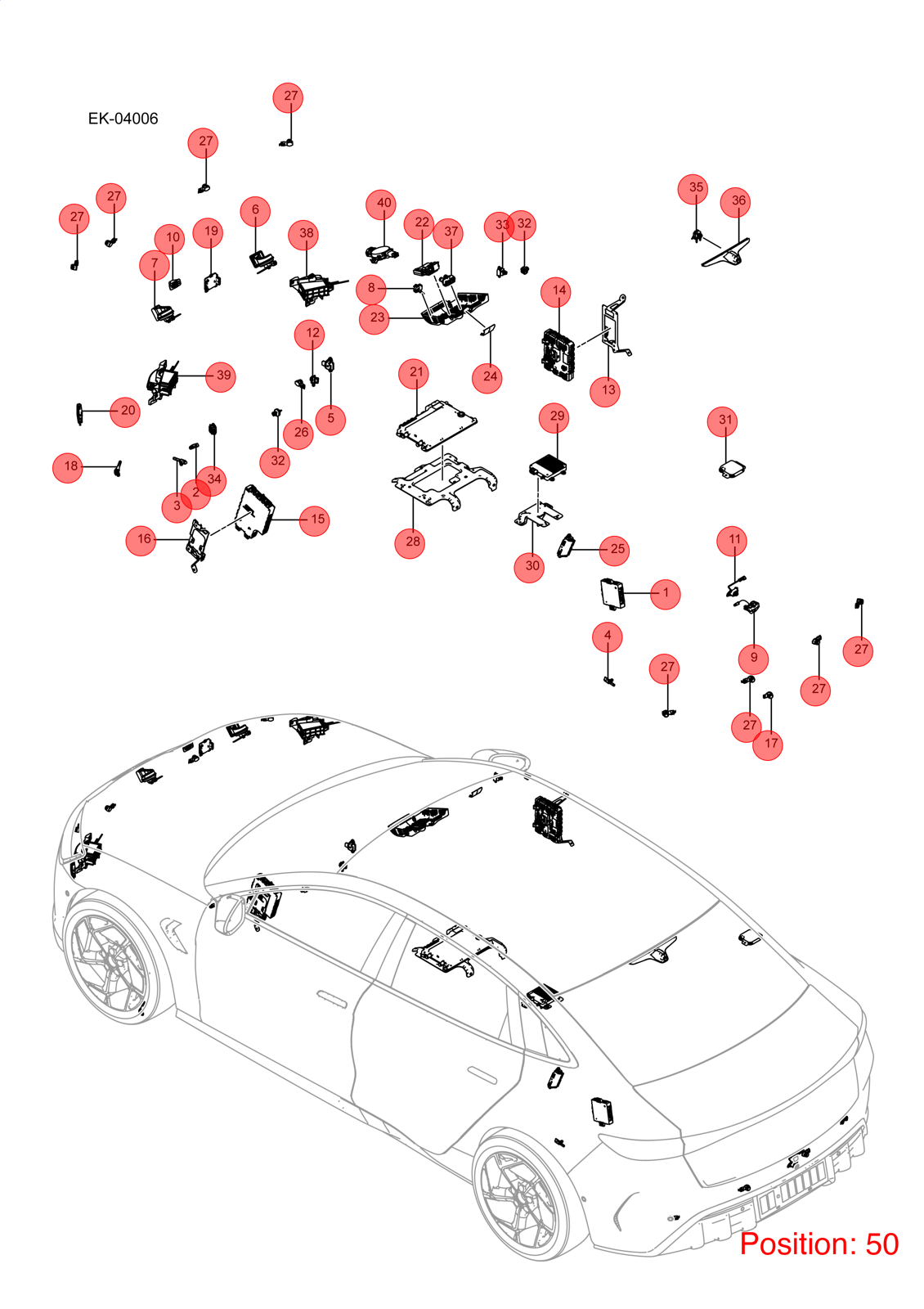 BYD Lane change sensor OEM 1424780000 EKEB3603600D FOR Seal 1424780000-BYD_OEM