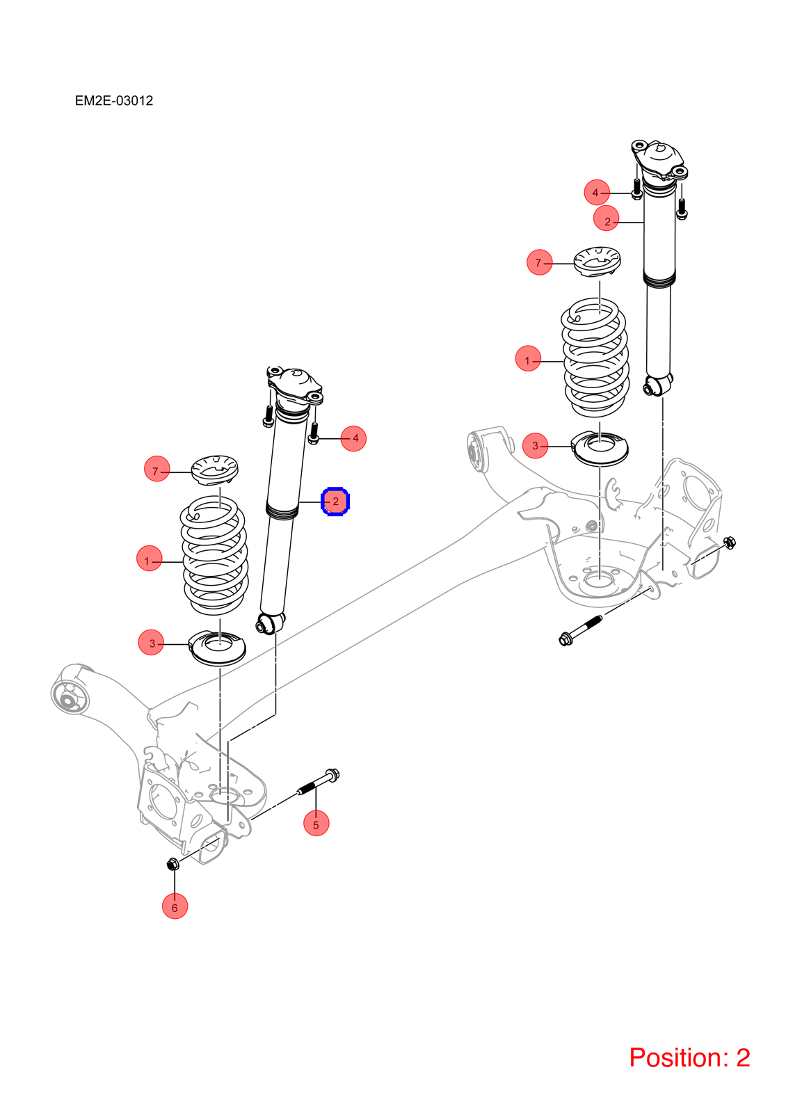 BYD Shock absorber OEM 1427098000 EM2E2915800G FOR Dolphin 1427098000-BYD_OEM