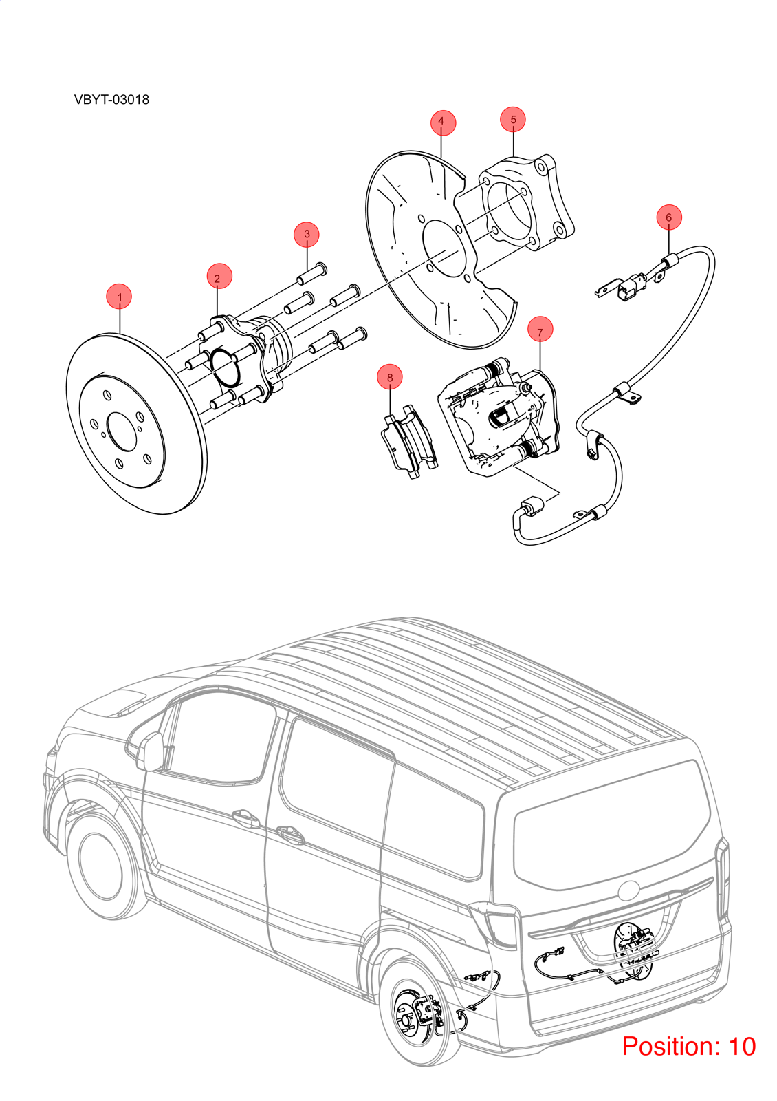 BYD Brake Wheel Cylinder OEM 1428847000 VBEV3502110 FOR eT3 1428847000-BYD_OEM