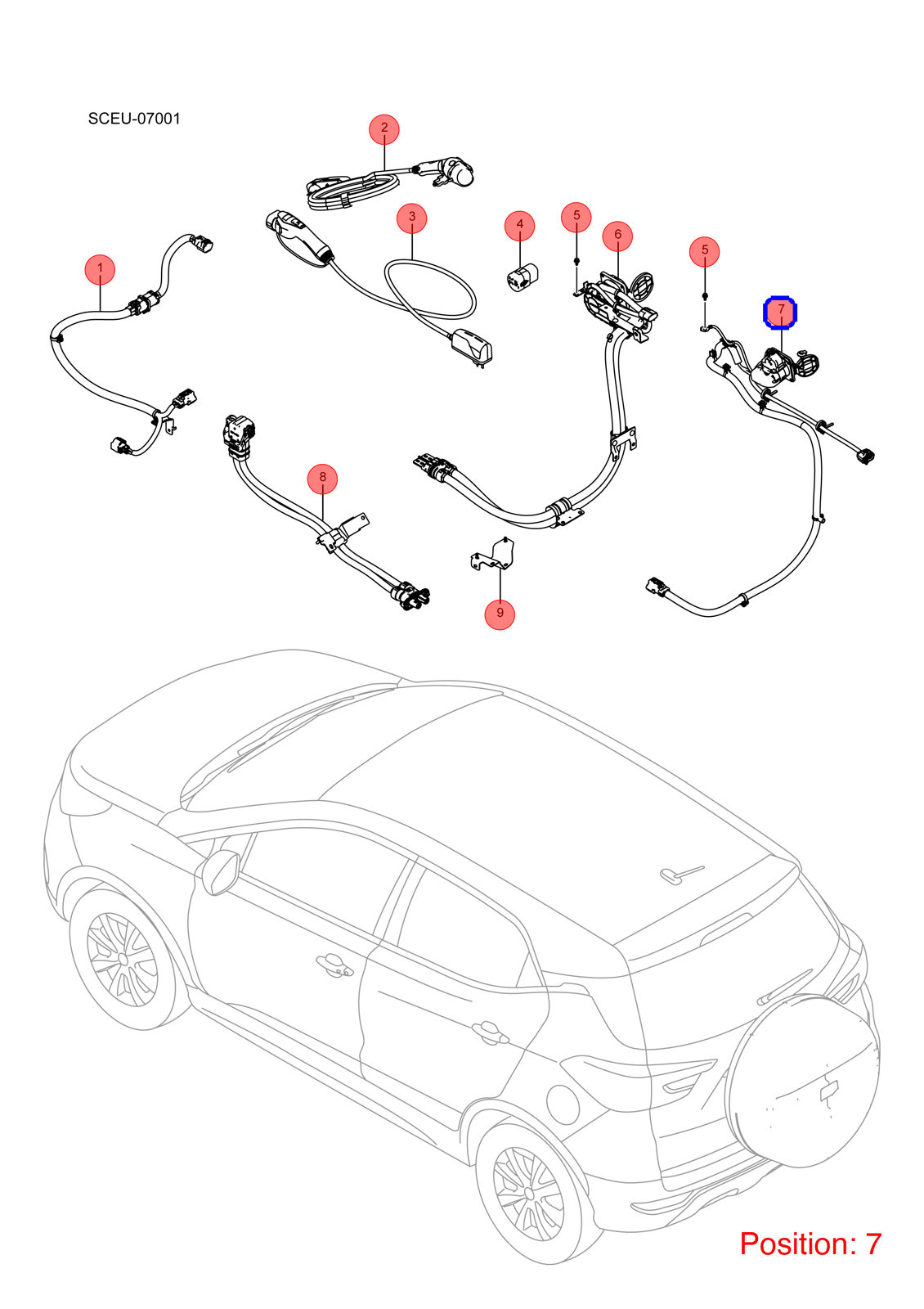 BYD Charging cable harness OEM 1429470900 SCEU2105700 FOR Atto3 Yuan 1429470900-BYD_OEM