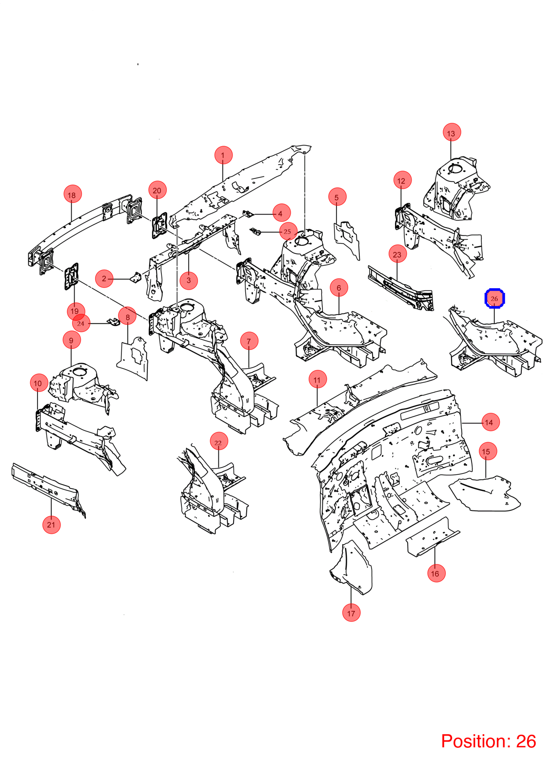 BYD Longitudinal beam bracket OEM 1431146700 EM2E530141977 FOR Atto3 Yuan Dolphin 1431146700-BYD_OEM