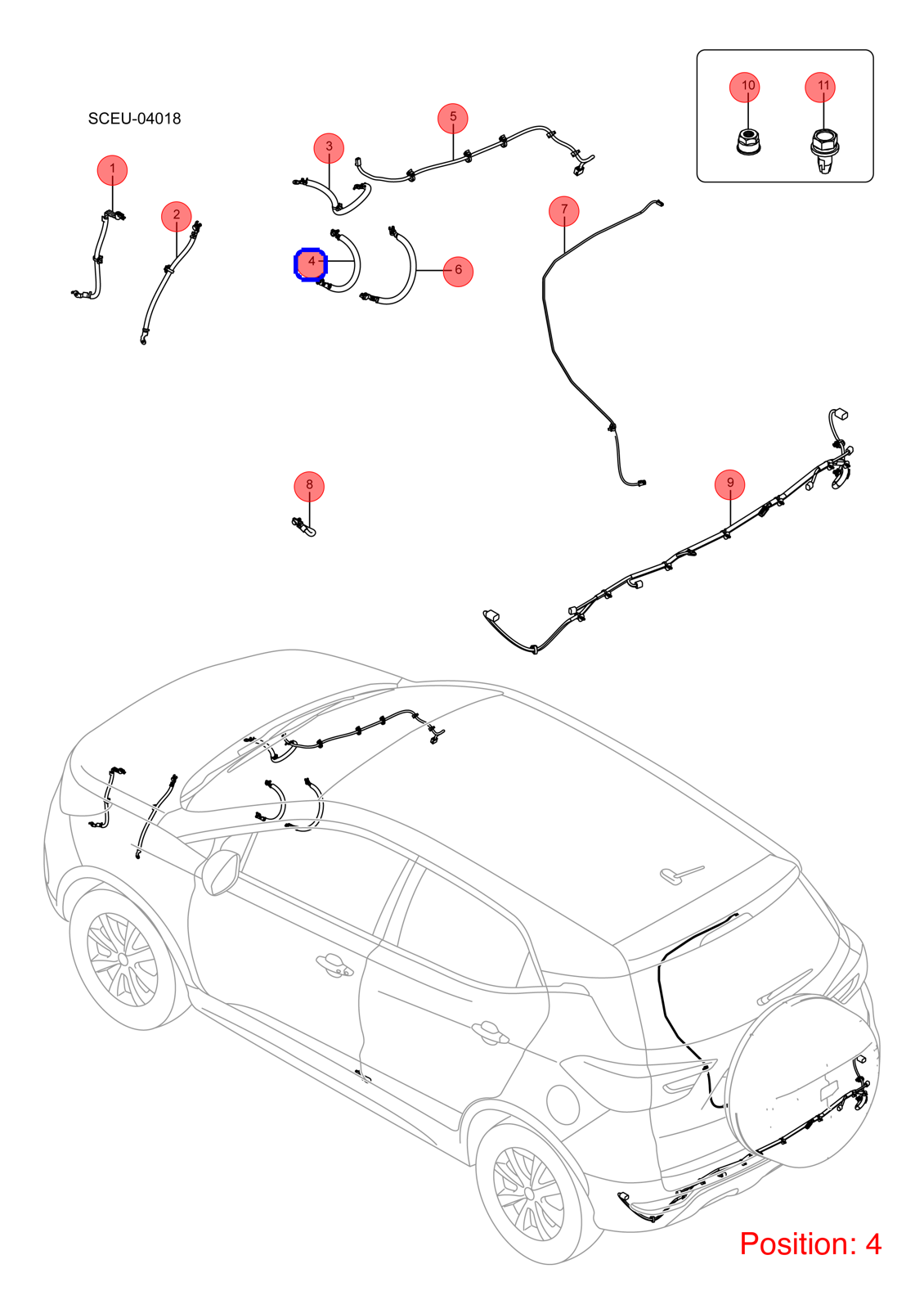BYD Negative wire OEM 1433119200 SCEUA4002913AZ FOR Atto3 Yuan 1433119200-BYD_OEM