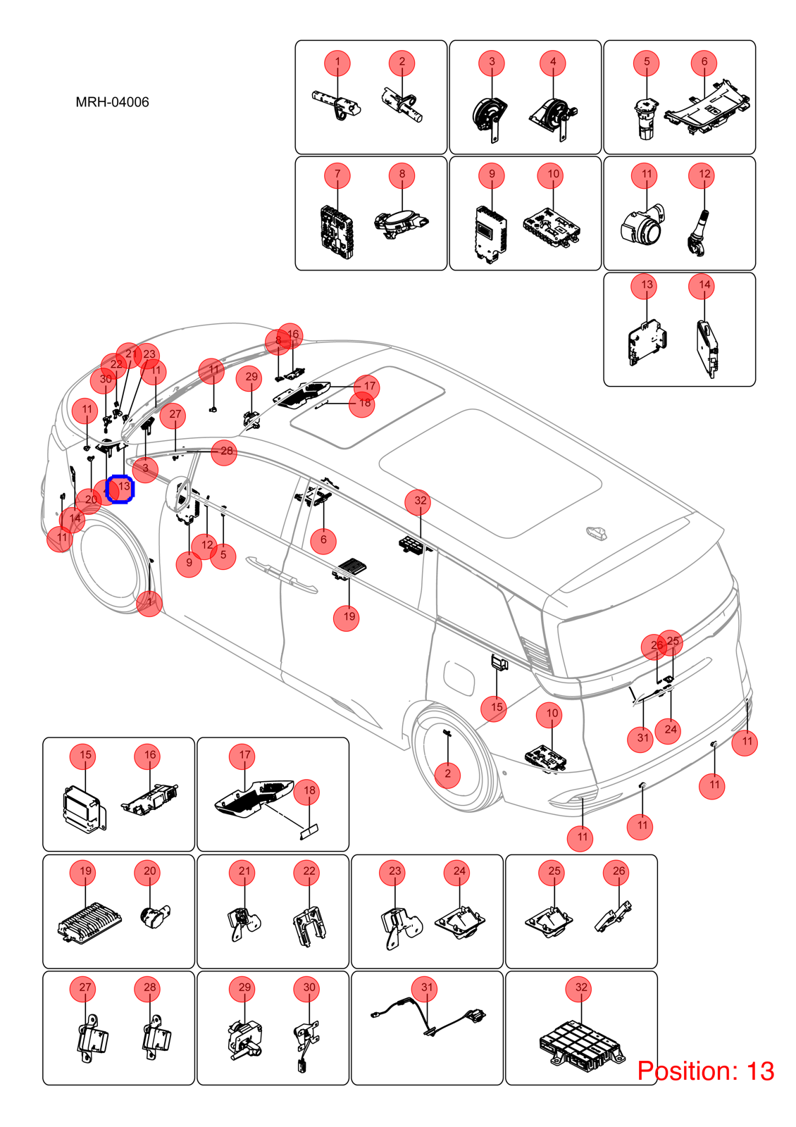 BYD Cruise computer OEM 1433990700 MRHA3602600A FOR DENZA 1433990700-BYD_OEM