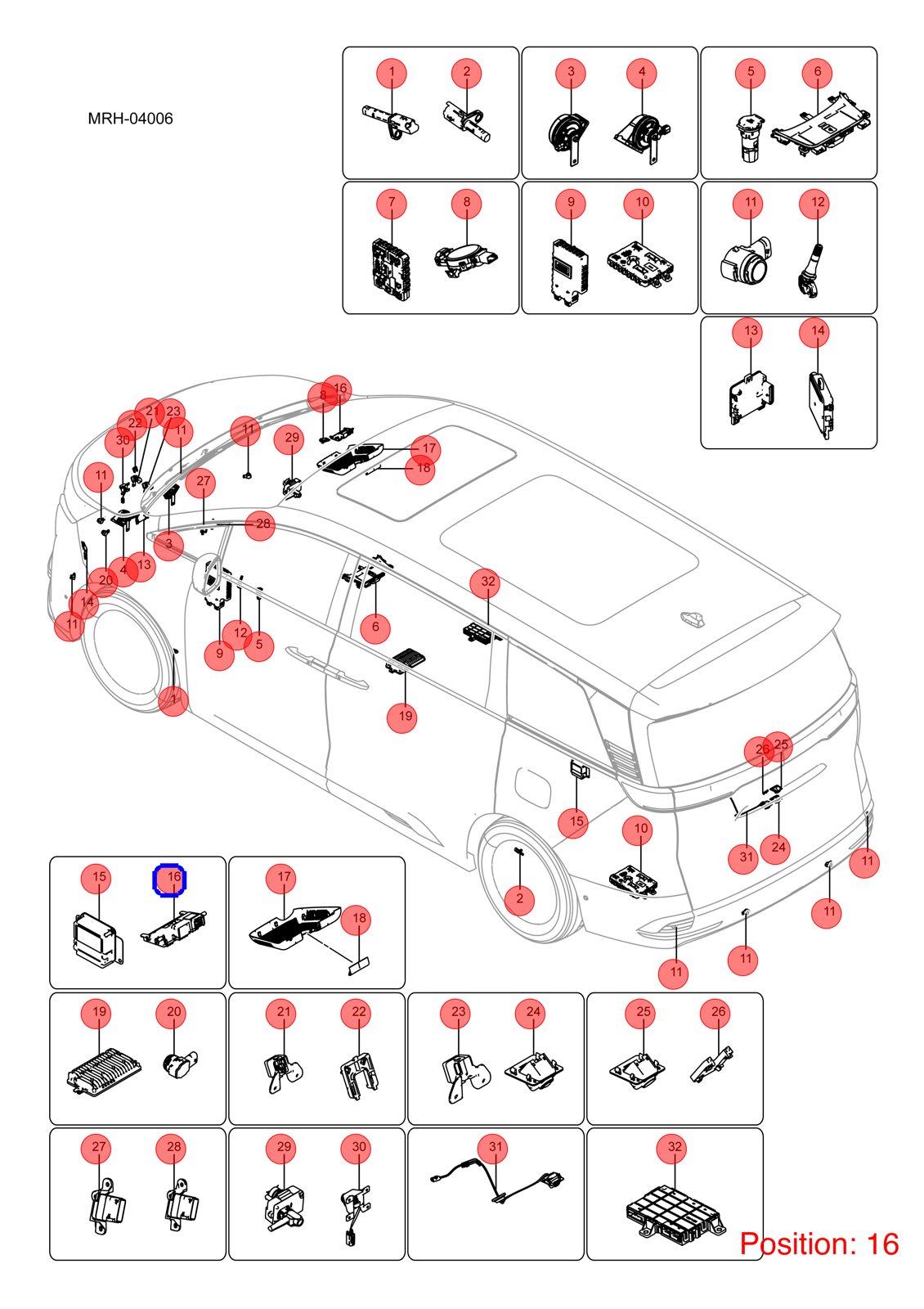 BYD Camera computer OEM 1433990900 MRHA3619100A FOR DENZA 1433990900-BYD_OEM