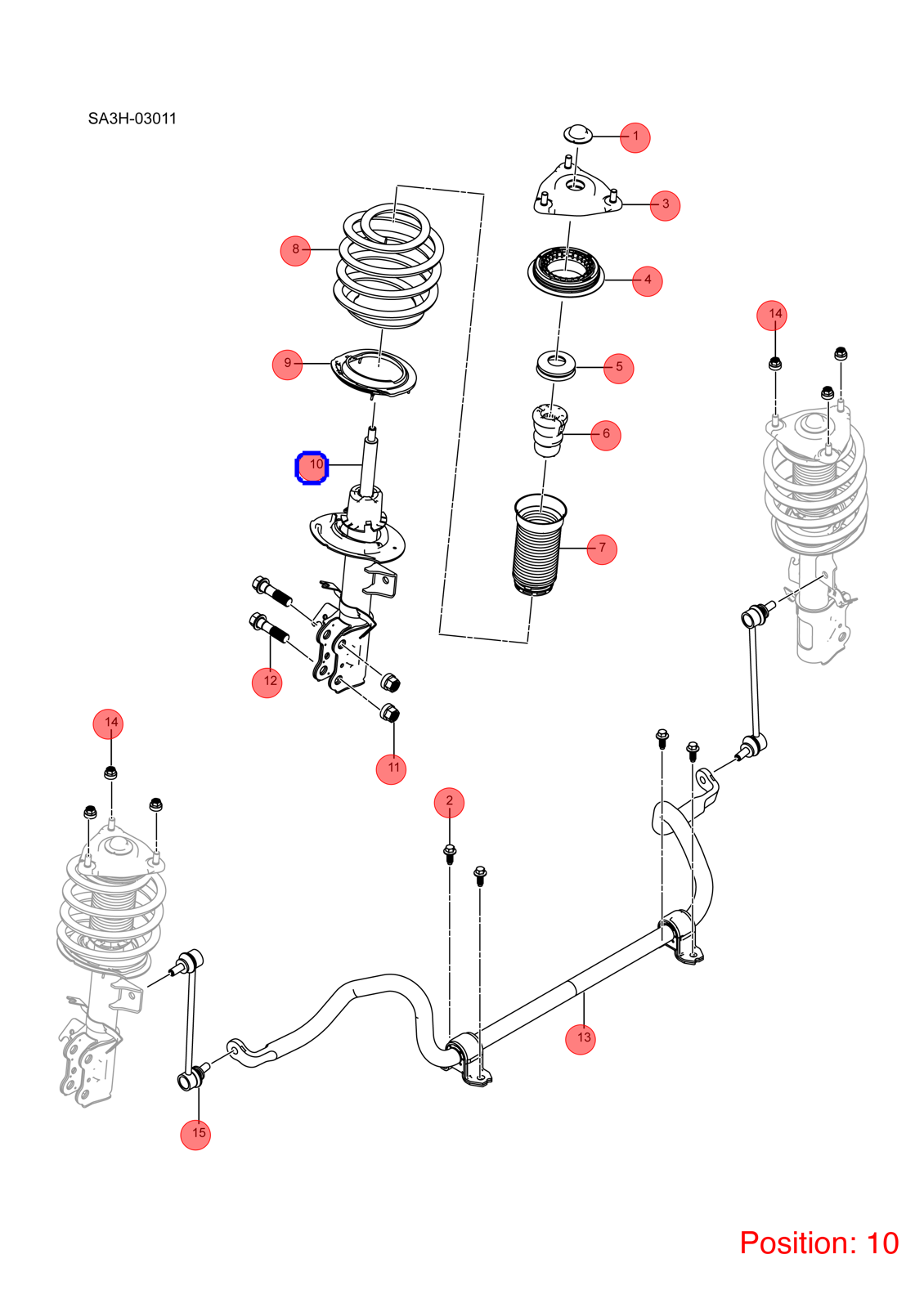 BYD Shock absorber OEM 1436218500 MRHB2905100 FOR DENZA 1436218500-BYD_OEM
