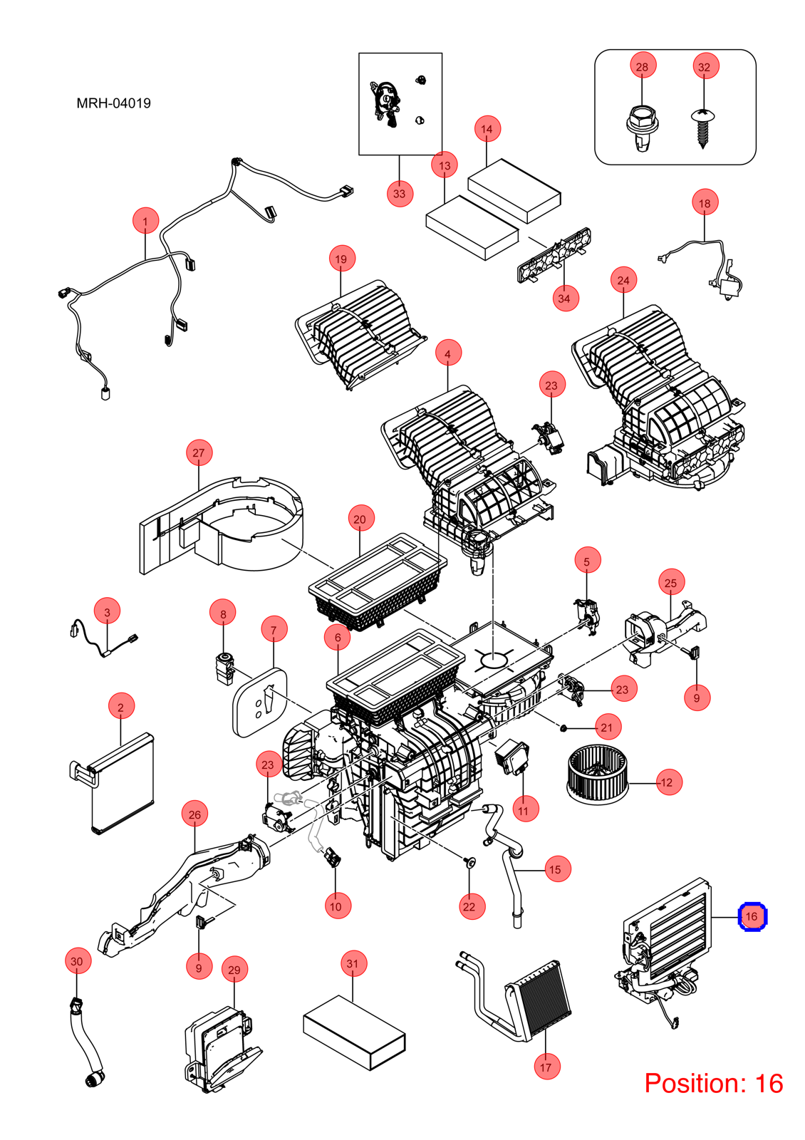 BYD Air conditioning heater OEM 1438192900 MRHA8101300B FOR DENZA 1438192900-BYD_OEM