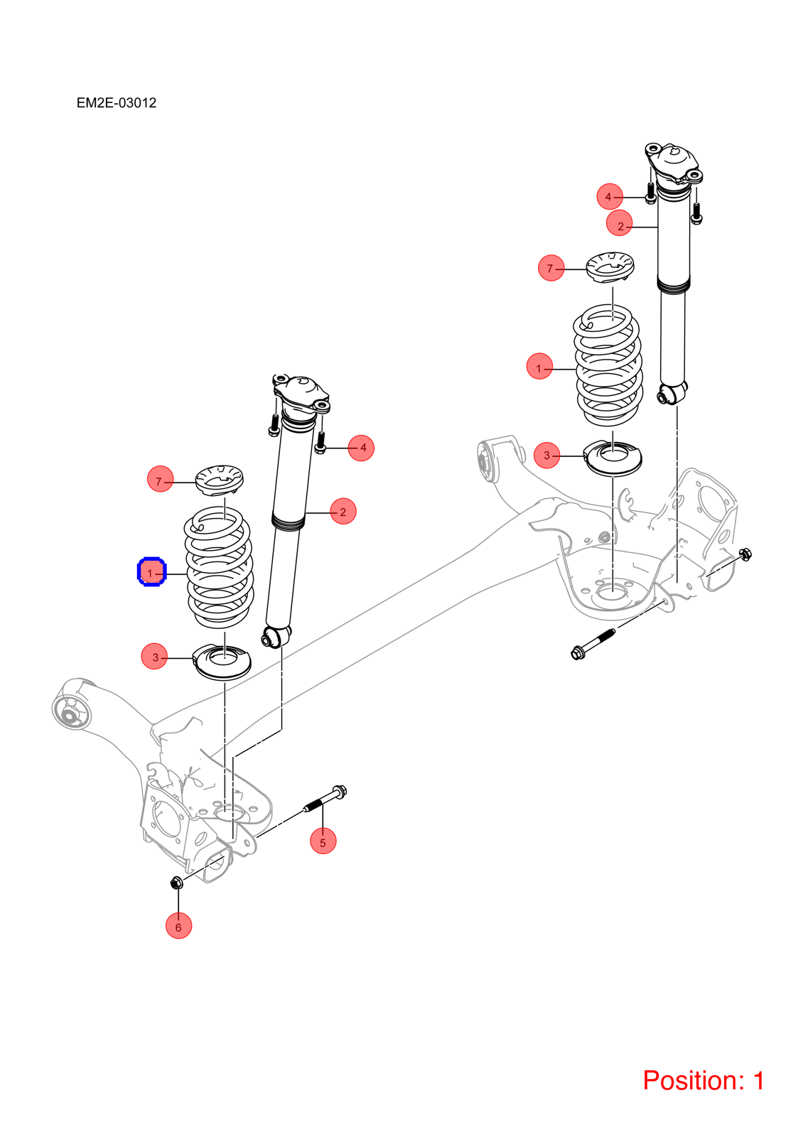BYD Shock absorber spring OEM 1438703000 EM2EU2911111BD1 FOR Dolphin 1438703000-BYD_OEM