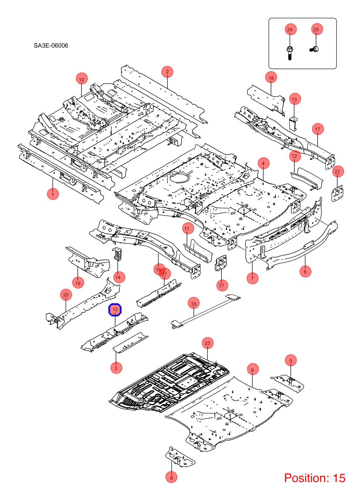 BYD Floor beam OEM 1439422600 SA3E510132070 FOR Song 1439422600-BYD_OEM