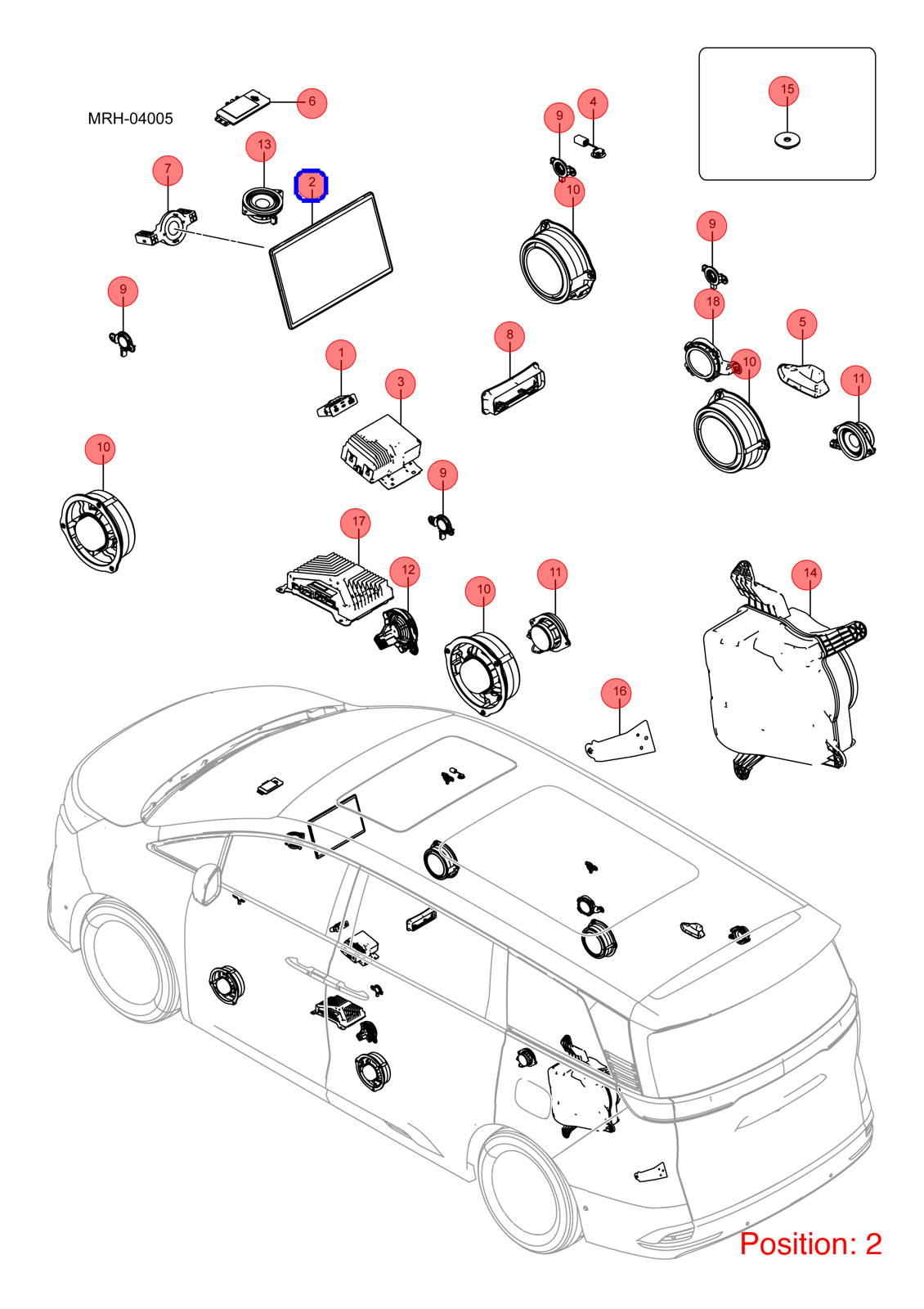 BYD Central display OEM 1445442400 MRHA7924100D1 FOR DENZA 1445442400-BYD_OEM