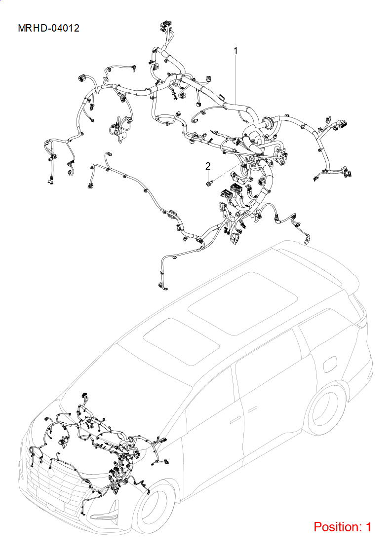 BYD Engine wiring harness OEM 1447529200 MRHD4011100A FOR DENZA 1447529200-BYD_OEM