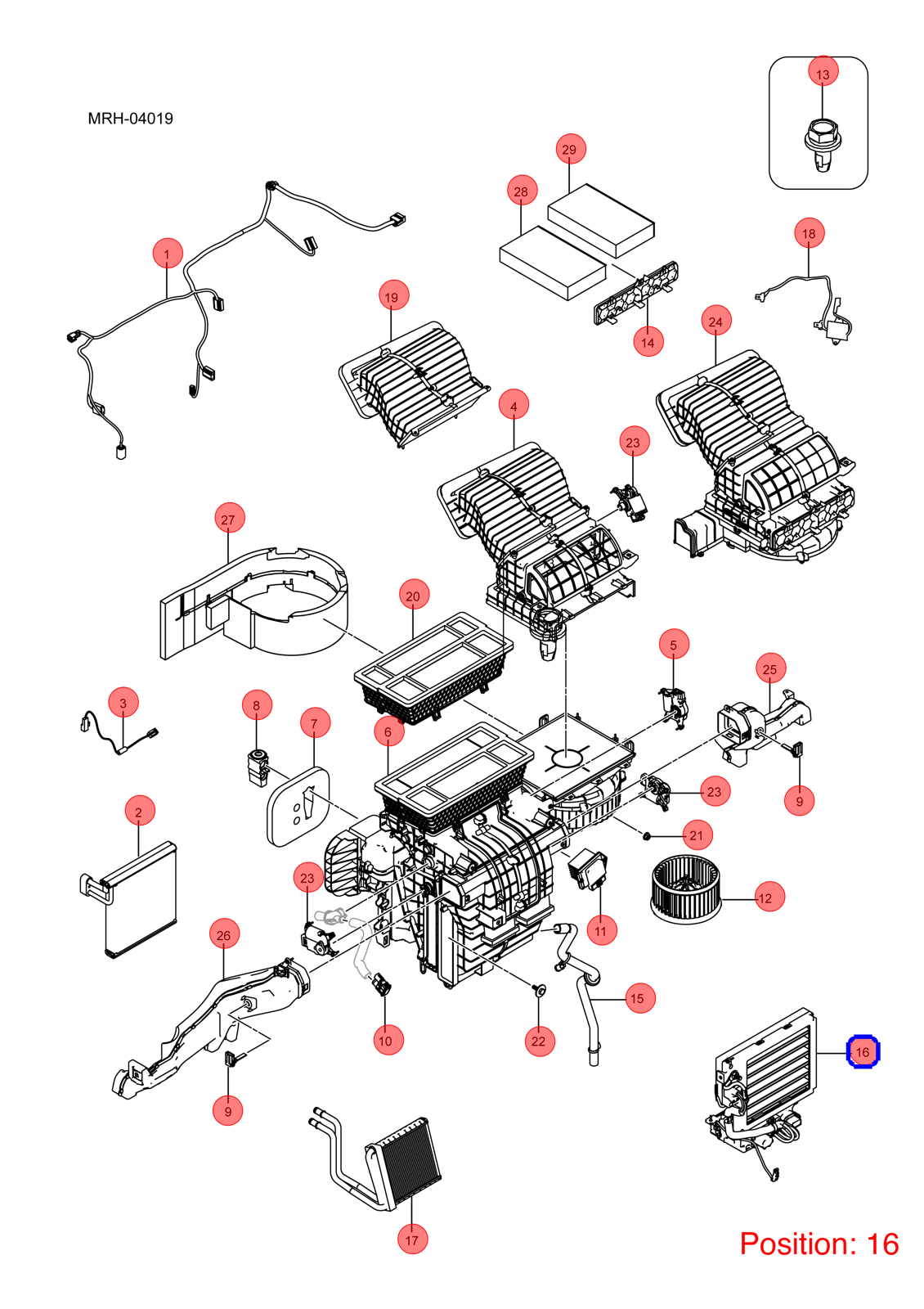 BYD Air conditioning heater OEM 1447608100 MREA8101300 FOR DENZA 1447608100-BYD_OEM