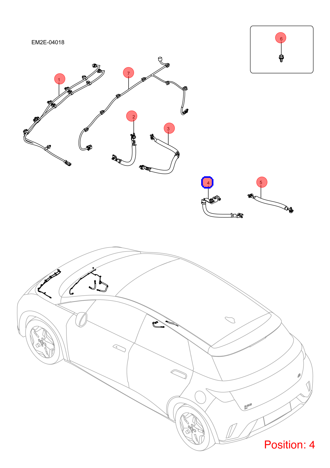BYD Negative wire OEM 1453341500 EM2EUL4002911AD1 FOR Dolphin 1453341500-BYD_OEM