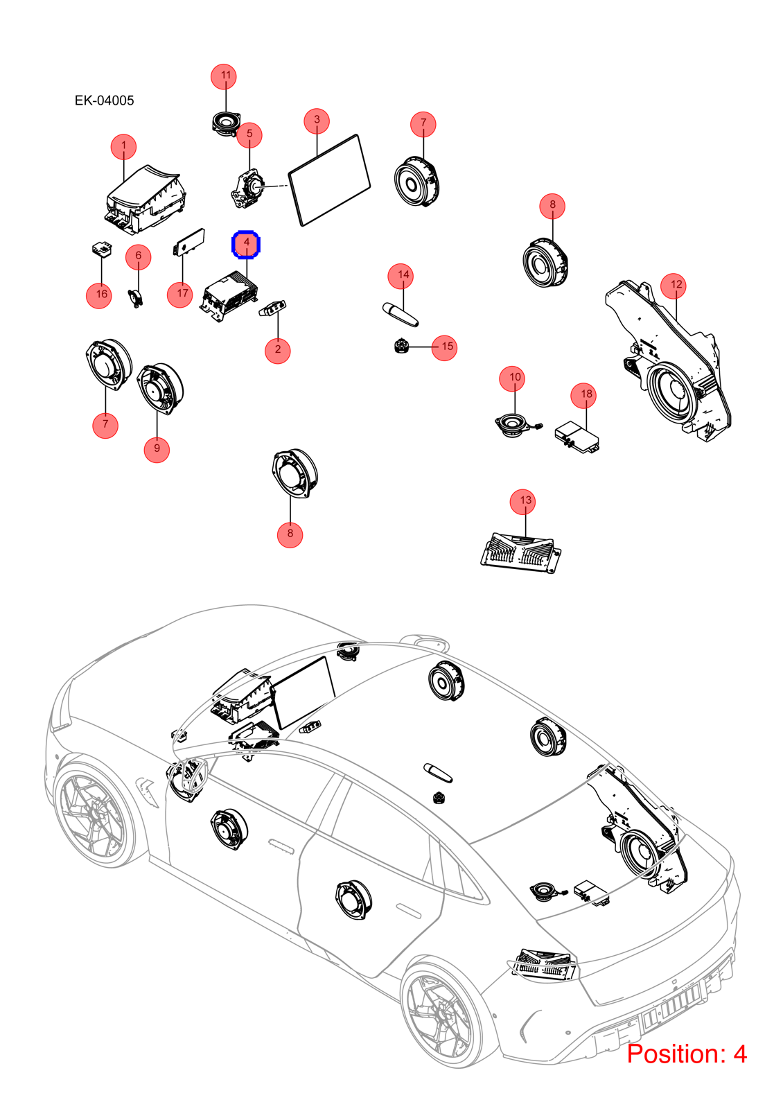 BYD Multimedia computer OEM 1462049000 EKEEA7924200D FOR Seal 1462049000-BYD_OEM