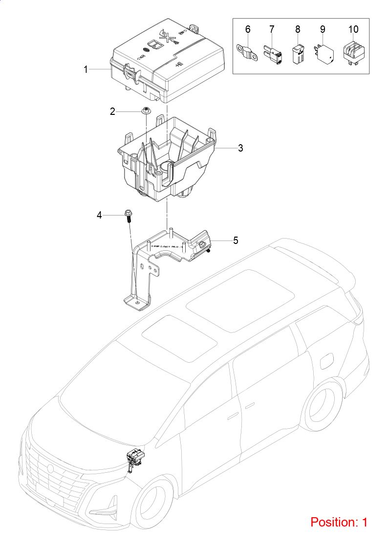 BYD Fuse box OEM 1470527900 MRHD3722500A FOR DENZA 1470527900-BYD_OEM