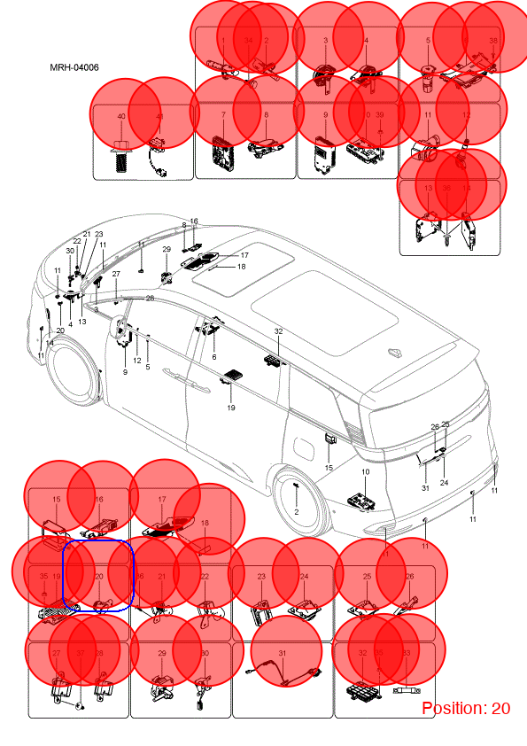 BYD Parking Sensor OEM 1474734000 MRHC3603800CU00AA1 FOR DENZA 1474734000-BYD_OEM