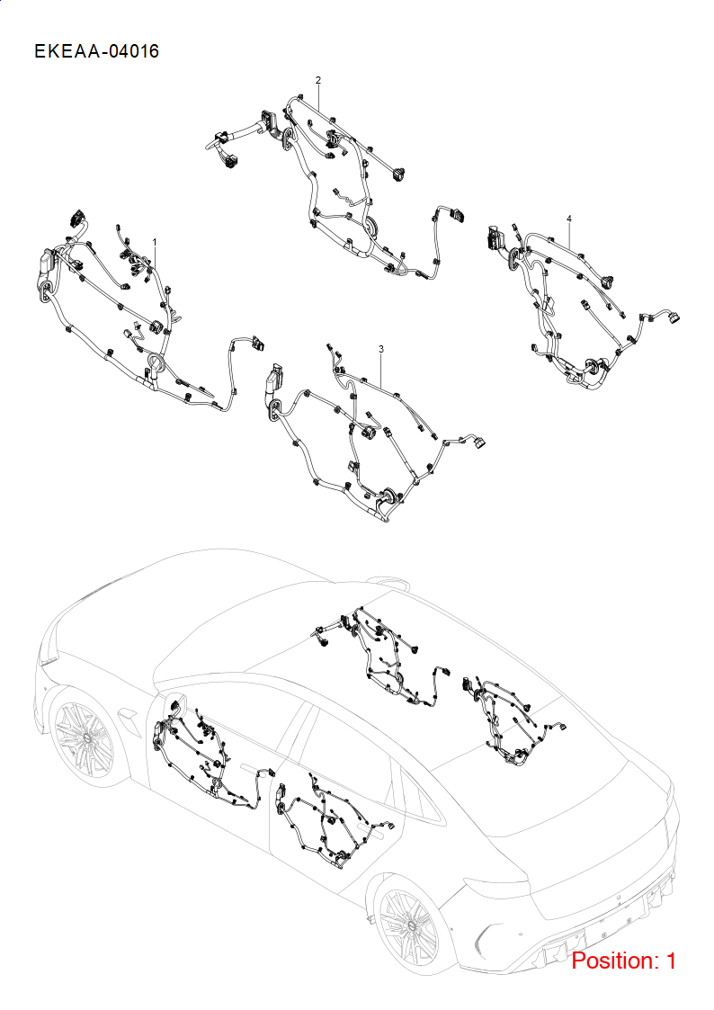 BYD Door wiring harness OEM 1475043700 EKECA4002100A FOR Seal 1475043700-BYD_OEM