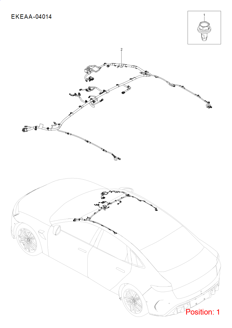 BYD Roof wiring harness OEM 1475046200 EKEDA4002800B FOR Seal 1475046200-BYD_OEM