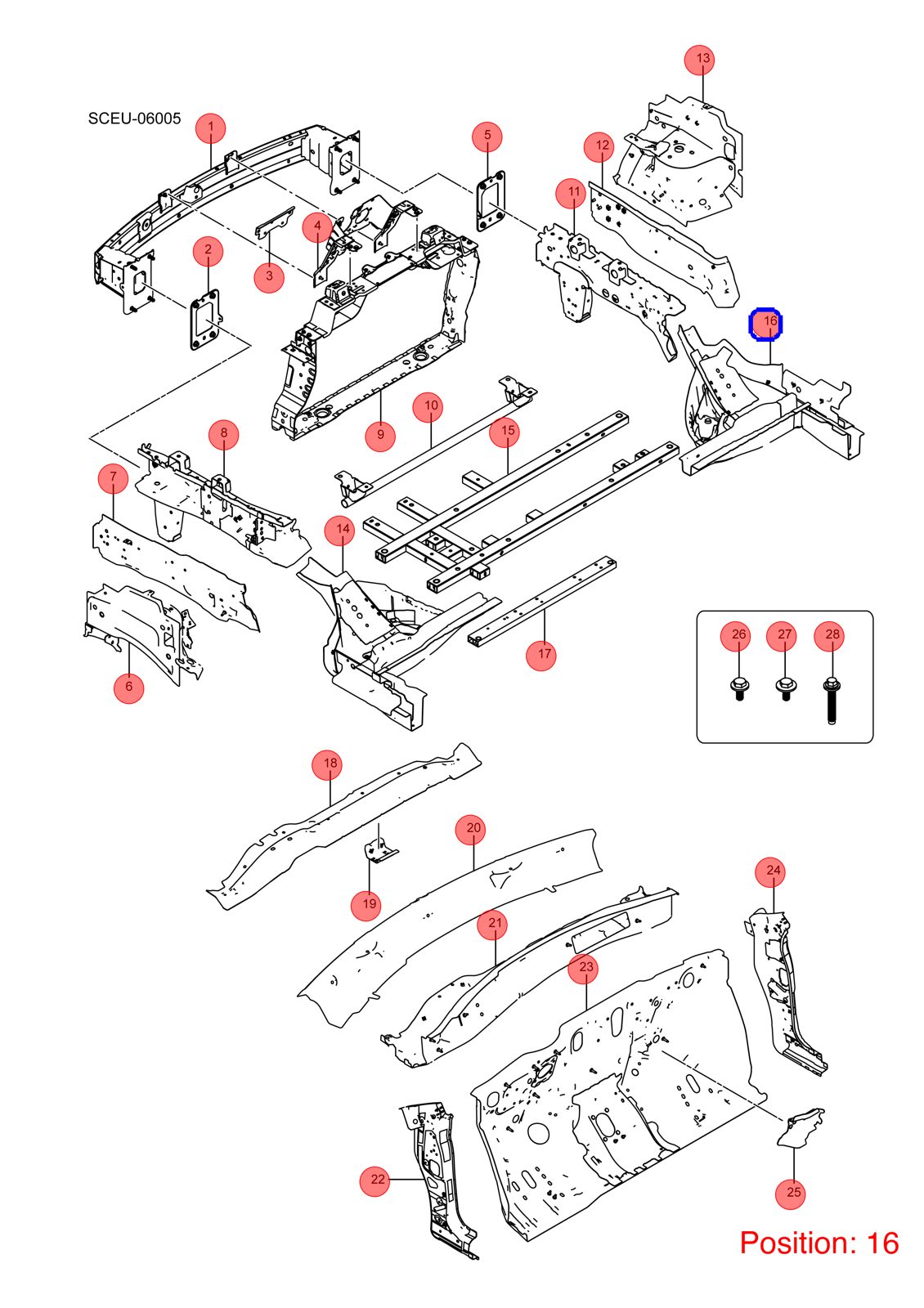 BYD Longitudinal beam bracket OEM 1480520000 SCEG530141970 FOR Atto3 Yuan 1480520000-BYD_OEM