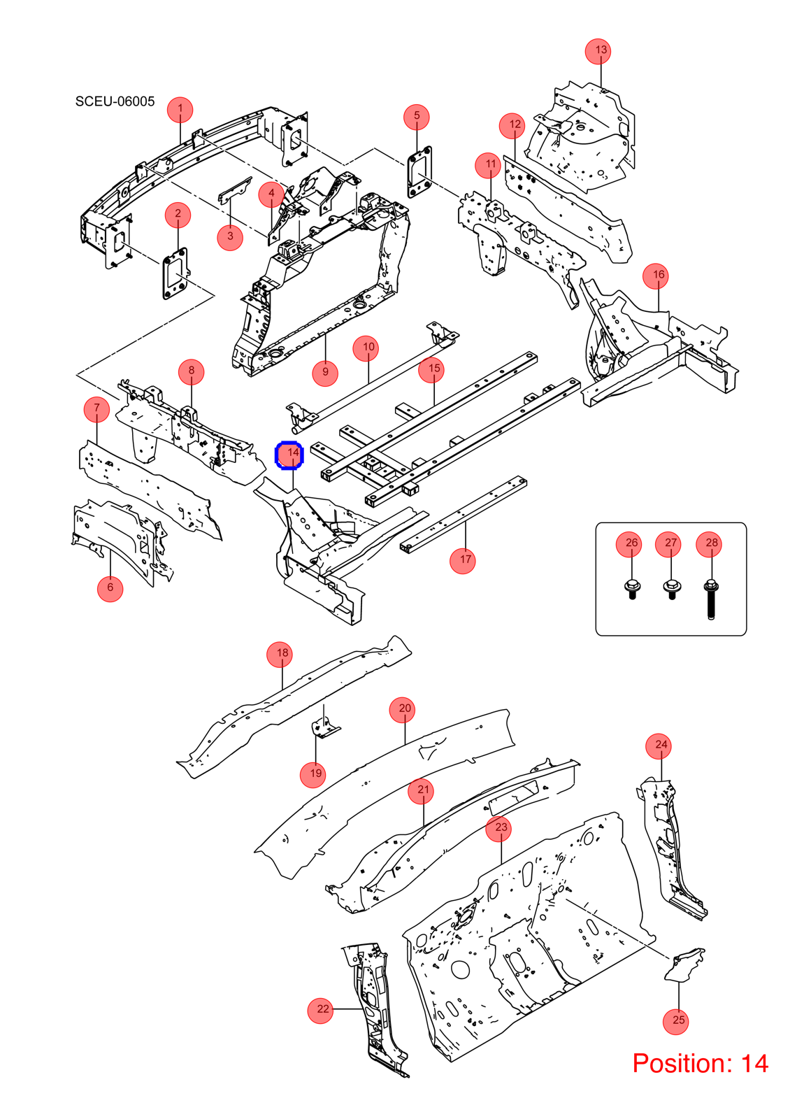 BYD Longitudinal beam bracket OEM 1480520100 SCEG530141070 FOR Atto3 Yuan 1480520100-BYD_OEM