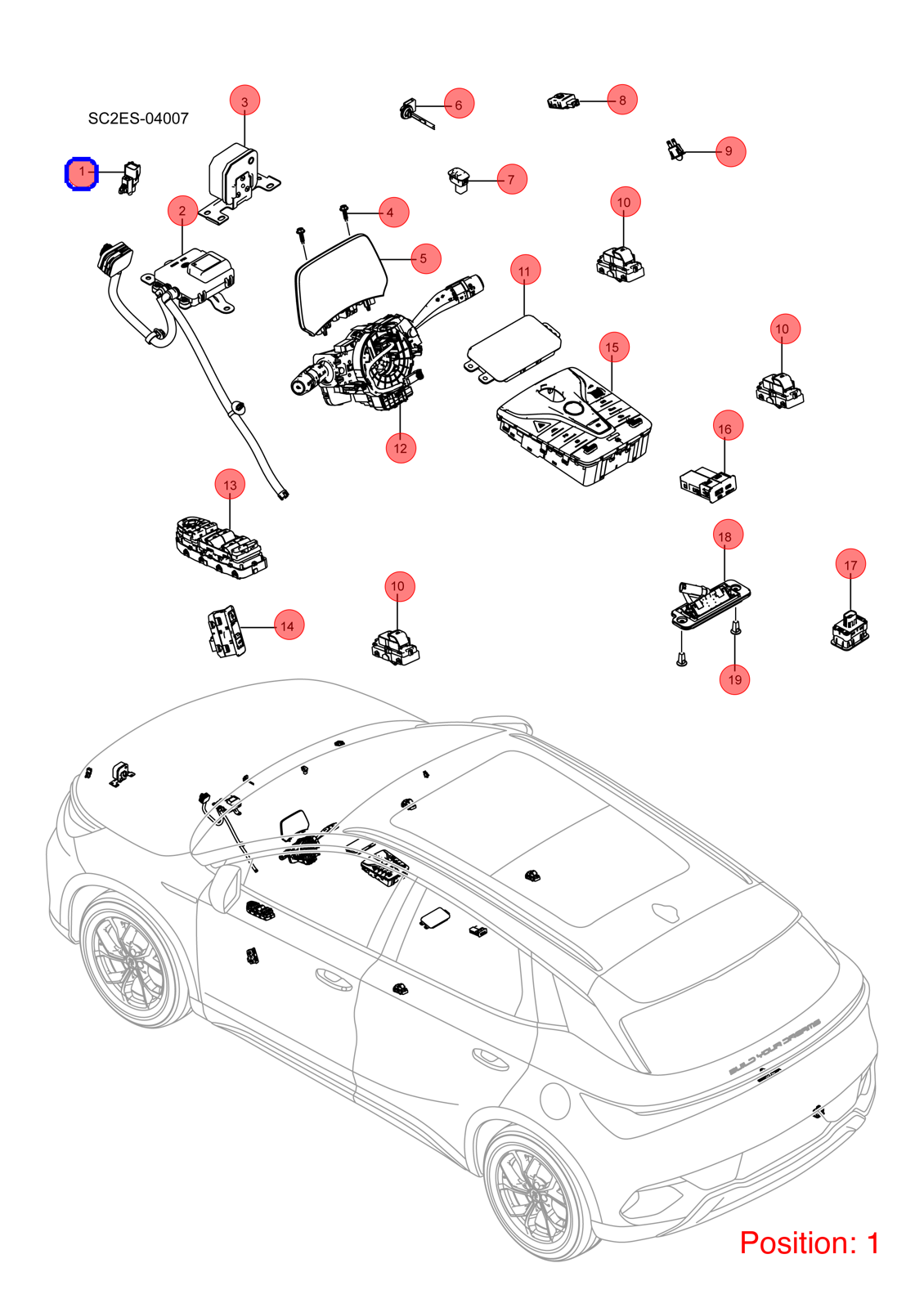 BYD Engine sound simulator OEM 1480684000 SC3EA3778020 FOR Atto3 Yuan 1480684000-BYD_OEM