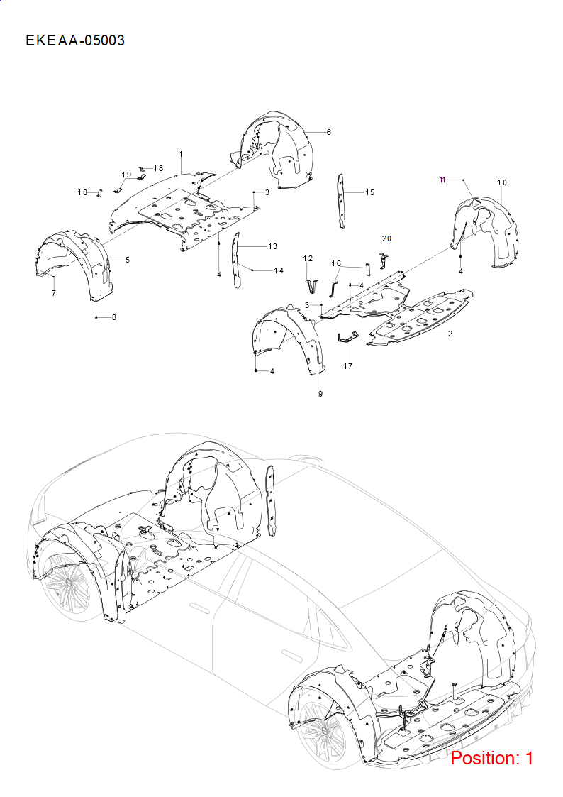 BYD Engine lower guard plate OEM 1483612000 EKEA3102310B FOR Seal 1483612000-BYD_OEM