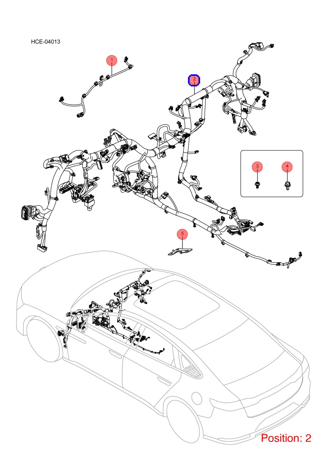 BYD Instrument panel wiring harness OEM 1493279000 HCEF4003100AZ FOR Han 1493279000-BYD_OEM