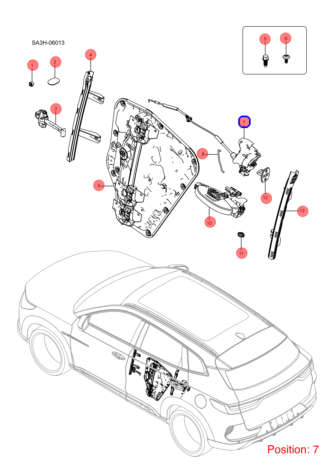 BYD Door Lock OEM 1495826300 SA3F6205200E FOR Song 1495826300-BYD_OEM