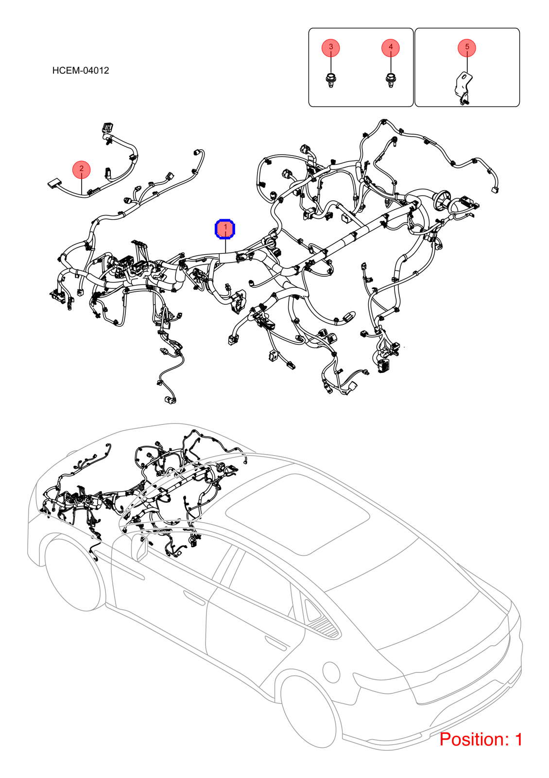 BYD Engine wiring harness OEM 1503058700 HCEF4011100R FOR Han 1503058700-BYD_OEM