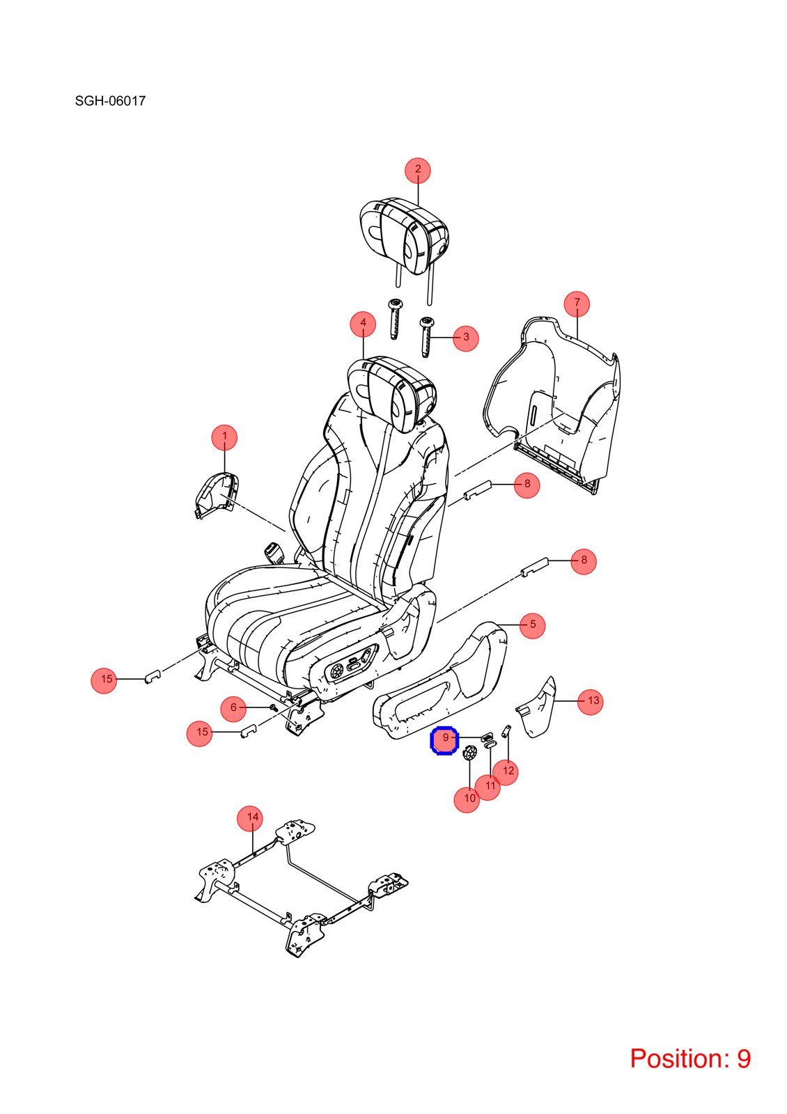 BYD Seat adjustment switch OEM 1512763900 SGHA374371000EA1 FOR YANGWANG 1512763900-BYD_OEM