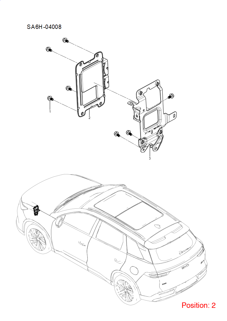 BYD Engine computer OEM 1513392300 SA6HA3610100 FOR Song 1513392300-BYD_OEM